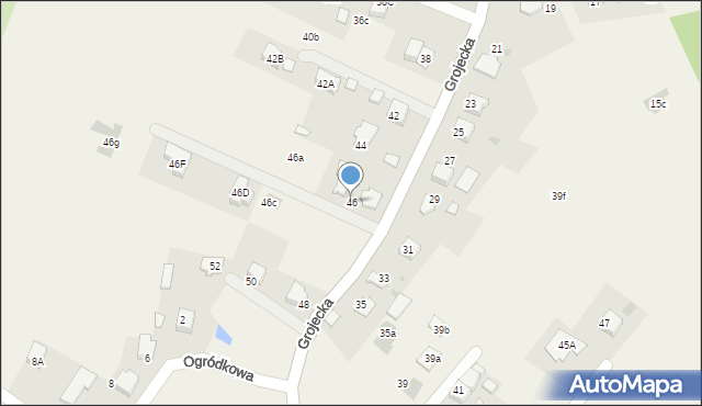 Zaborze, Grojecka, 46, mapa Zaborze