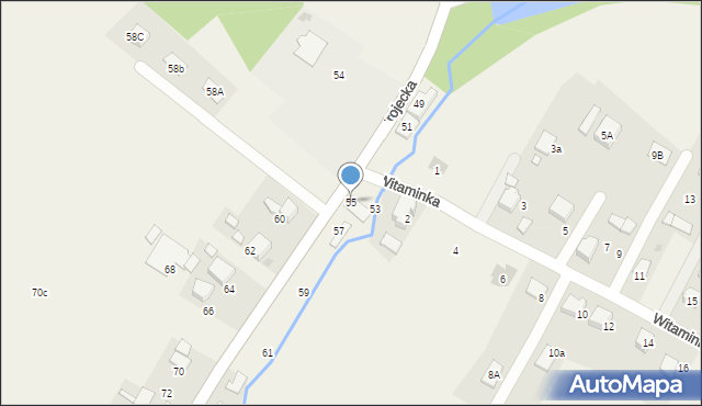 Zaborze, Grojecka, 55, mapa Zaborze