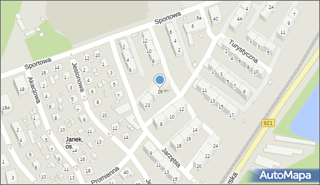Zabrze, Grabowa, 19, mapa Zabrza