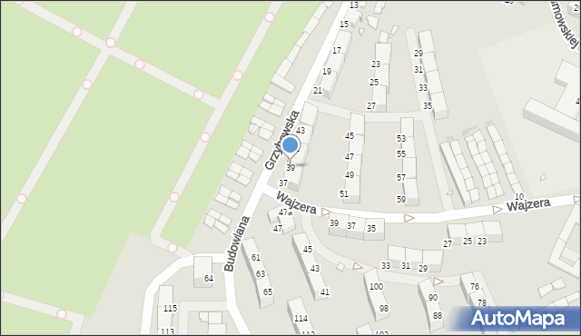 Zabrze, Grzybowska, 39, mapa Zabrza