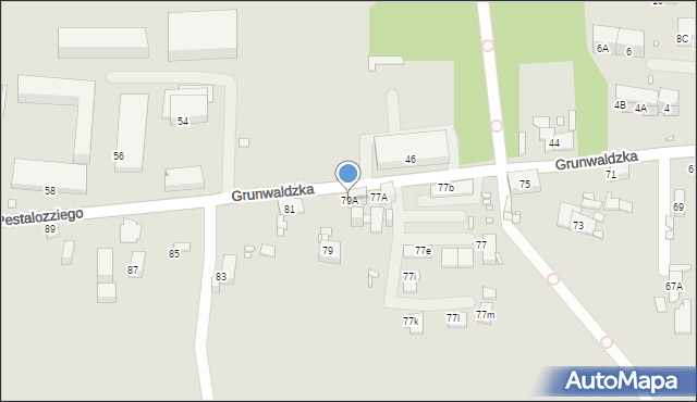 Zabrze, Grunwaldzka, 79A, mapa Zabrza