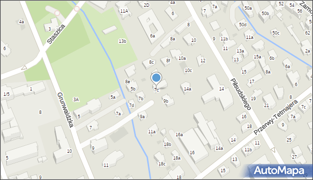 Zakopane, Grunwaldzka, 7c, mapa Zakopanego