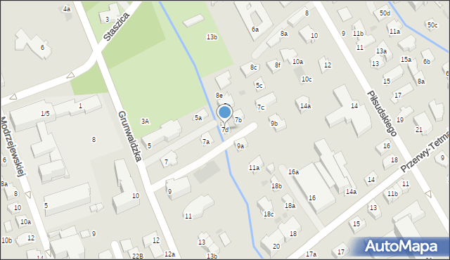 Zakopane, Grunwaldzka, 7d, mapa Zakopanego