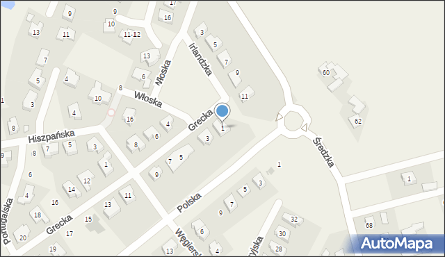 Zalasewo, Grecka, 1, mapa Zalasewo