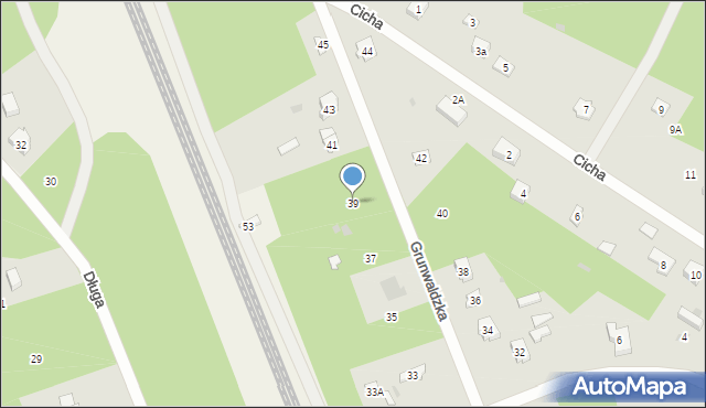 Żarki-Letnisko, Grunwaldzka, 39, mapa Żarki-Letnisko