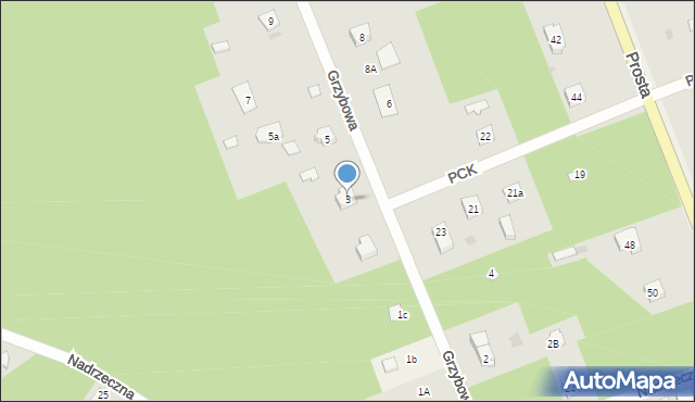 Żarki-Letnisko, Grzybowa, 3, mapa Żarki-Letnisko