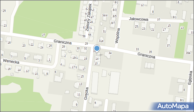 Zaścianki, Grecka, 16, mapa Zaścianki