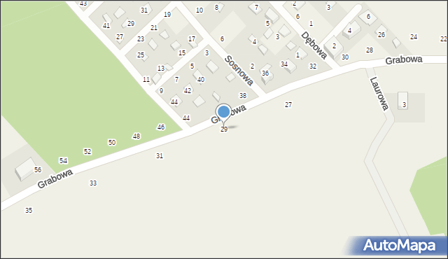 Zbychowo, Grabowa, 29, mapa Zbychowo