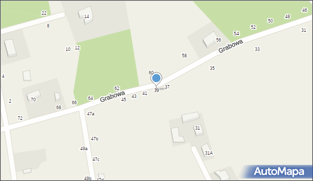 Zbychowo, Grabowa, 39, mapa Zbychowo