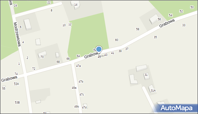Zbychowo, Grabowa, 45, mapa Zbychowo