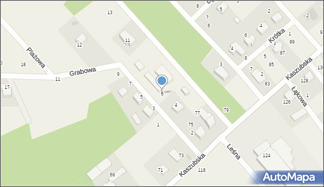 Zbychowo, Grabowa, 6, mapa Zbychowo