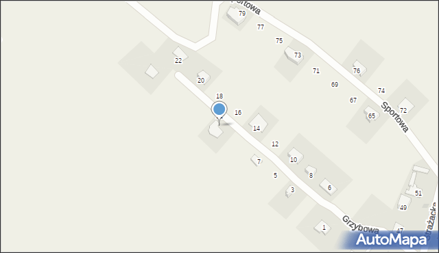 Zbytków, Grzybowa, 11a, mapa Zbytków