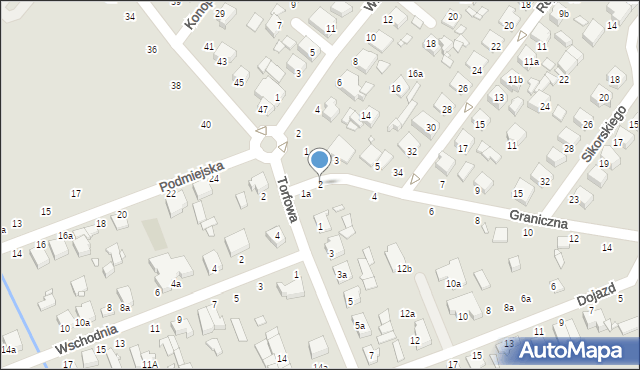 Zduńska Wola, Graniczna, 2, mapa Zduńska Wola