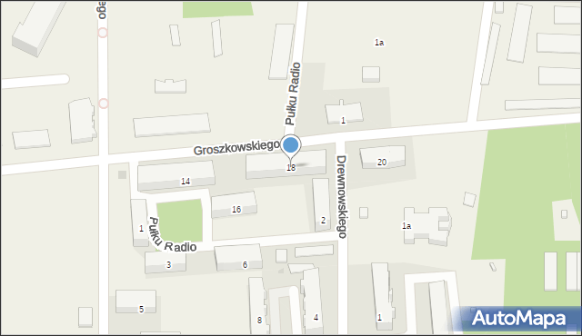 Zegrze, Groszkowskiego Janusza, prof., 18, mapa Zegrze