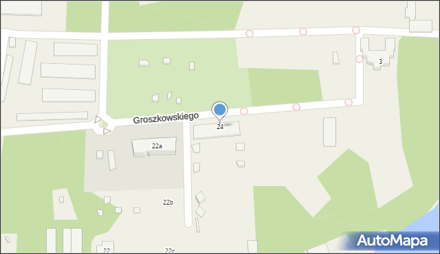 Zegrze, Groszkowskiego Janusza, prof., 24, mapa Zegrze