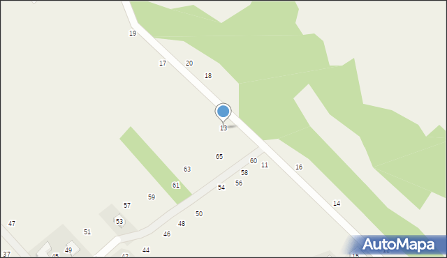 Zelków, Graniczna, 13, mapa Zelków