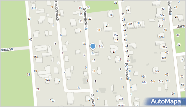 Zgierz, Grunwaldzka, 14, mapa Zgierz
