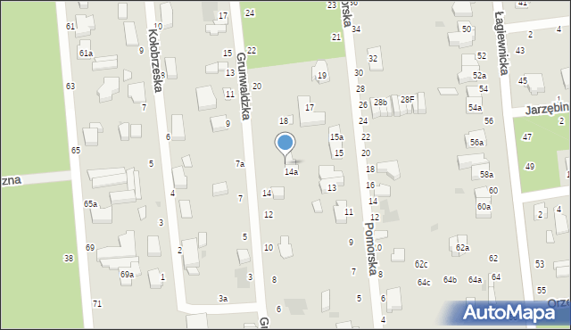 Zgierz, Grunwaldzka, 16, mapa Zgierz