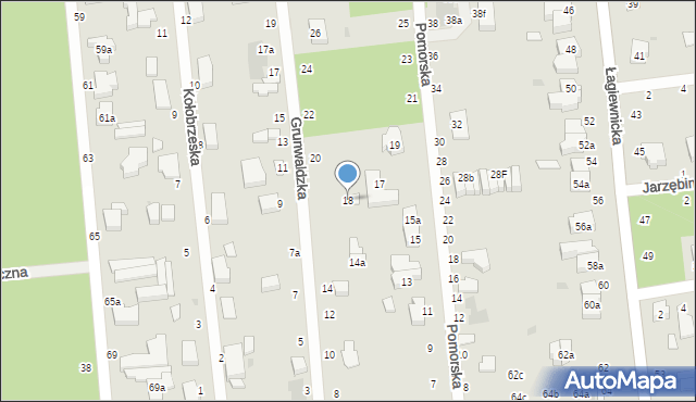 Zgierz, Grunwaldzka, 18, mapa Zgierz