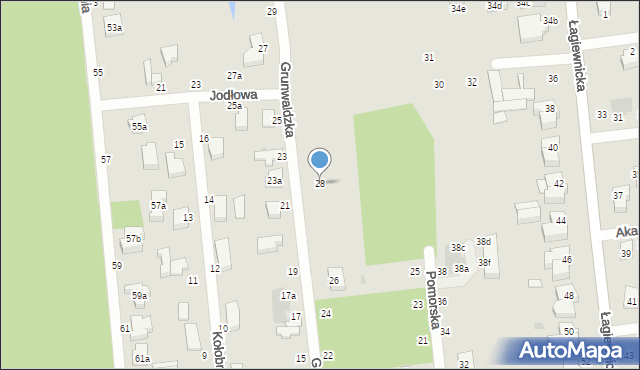 Zgierz, Grunwaldzka, 28, mapa Zgierz