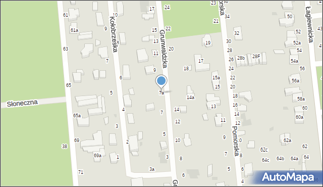 Zgierz, Grunwaldzka, 7a, mapa Zgierz