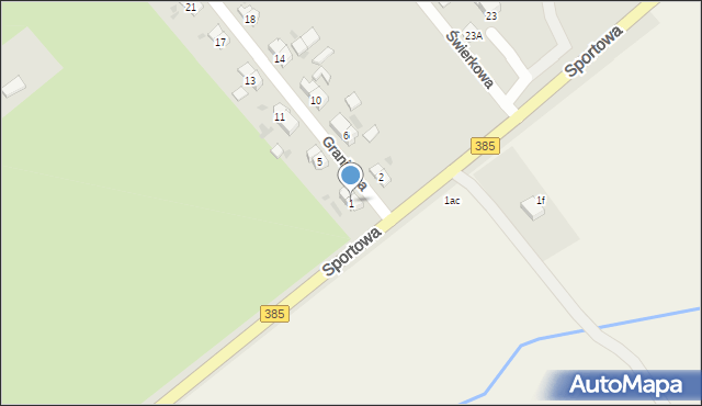 Ziębice, Graniczna, 1, mapa Ziębice