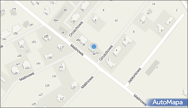 Zieleniewo, Gruszkowa, 1, mapa Zieleniewo