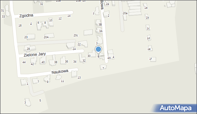 Zielonki, Grillowa, 5, mapa Zielonki