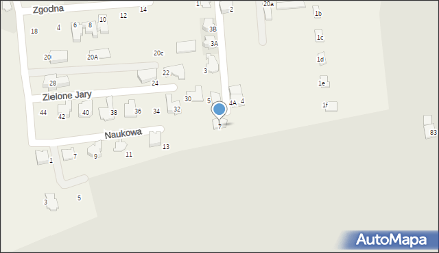 Zielonki, Grillowa, 7, mapa Zielonki