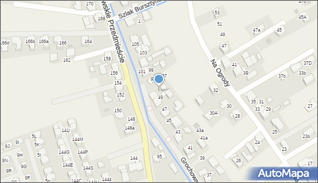 Zielonki, Grochowalskiego Feliksa, dr., 51, mapa Zielonki