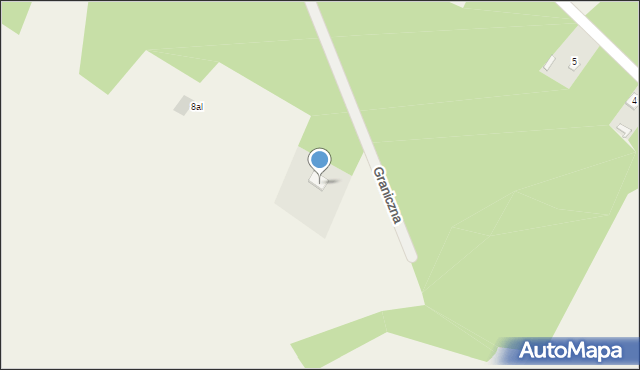 Zimne Wody, Graniczna, 16, mapa Zimne Wody