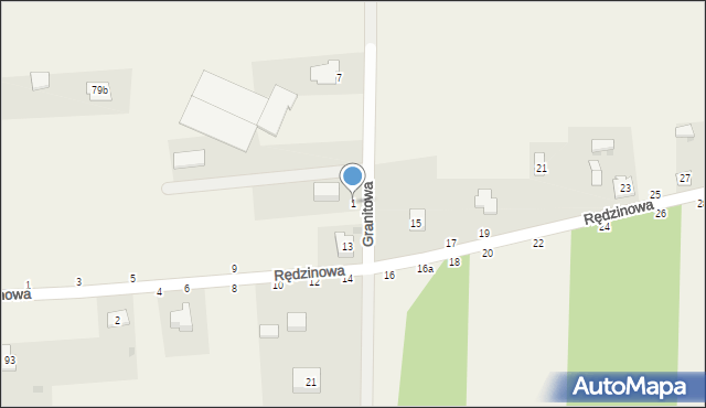 Zrębice, Granitowa, 1, mapa Zrębice