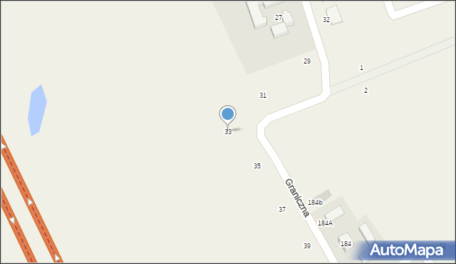 Żukowo, Graniczna, 33, mapa Żukowo