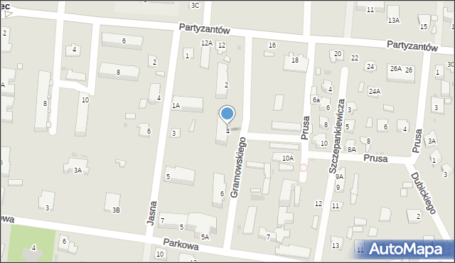 Zwierzyniec, Gramowskiego, 4, mapa Zwierzyniec