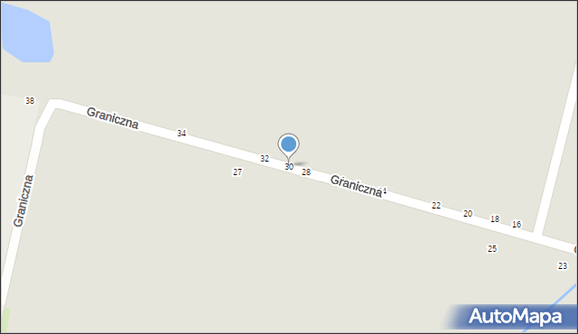 Żychlin, Graniczna, 30, mapa Żychlin
