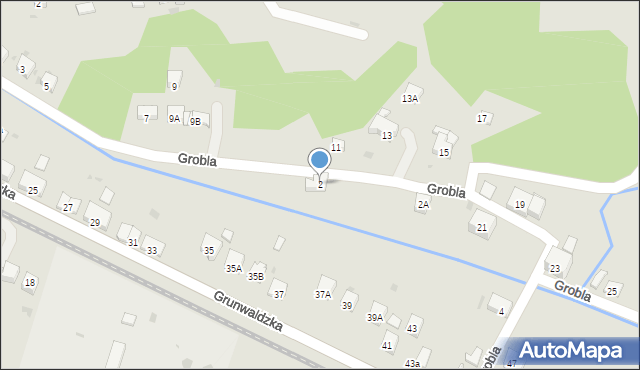 Żywiec, Grobla, 2, mapa Żywiec