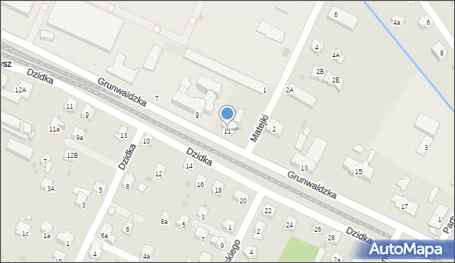 Żywiec, Grunwaldzka, 11, mapa Żywiec