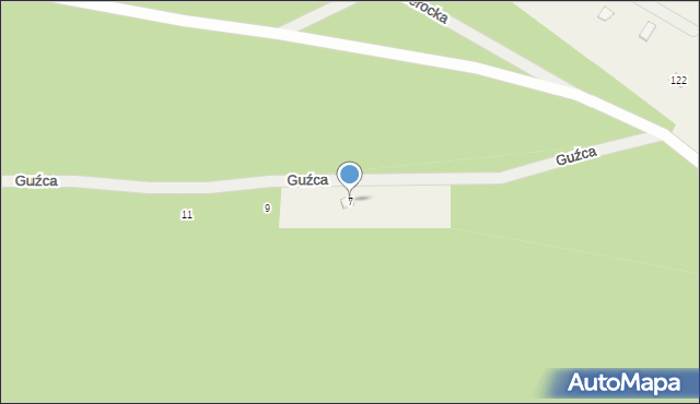 Arciechów, Guźca, 7, mapa Arciechów