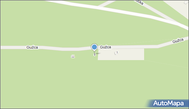 Arciechów, Guźca, 9, mapa Arciechów
