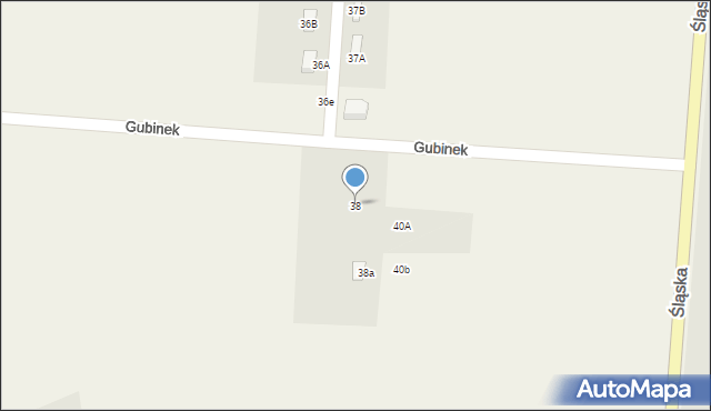 Gubinek, Gubinek, 38, mapa Gubinek