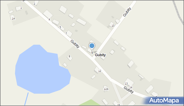 Gubity, Gubity, 9, mapa Gubity