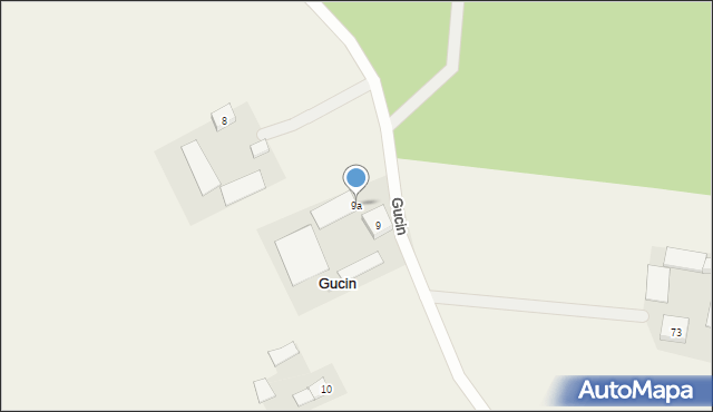 Gucin, Gucin, 9a, mapa Gucin