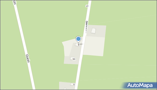 Gucin, Gucin, 9, mapa Gucin