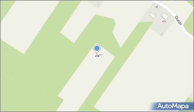 Gucin, Gucin, 40e, mapa Gucin