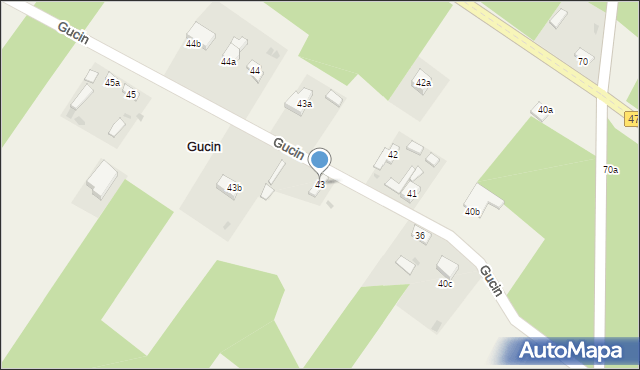 Gucin, Gucin, 43, mapa Gucin