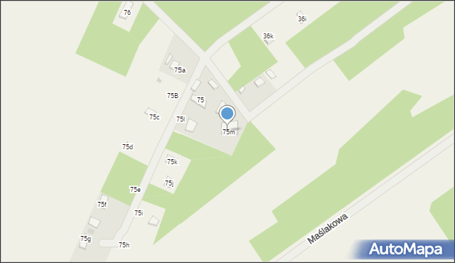 Gucin, Gucin, 75m, mapa Gucin