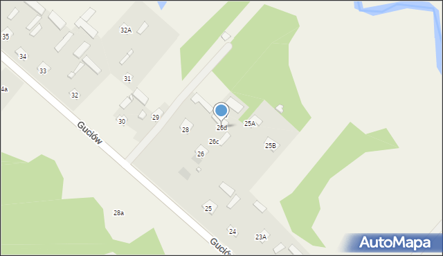 Guciów, Guciów, 26d, mapa Guciów