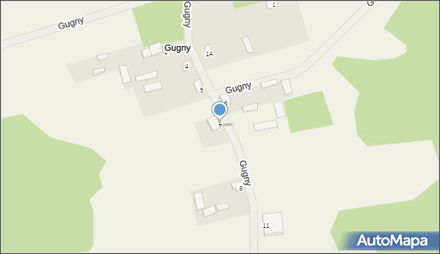 Gugny, Gugny, 7, mapa Gugny