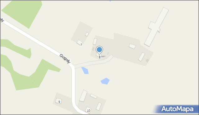 Gugoły, Gugoły, 8, mapa Gugoły