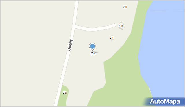 Gulbity, Gulbity, 23m, mapa Gulbity
